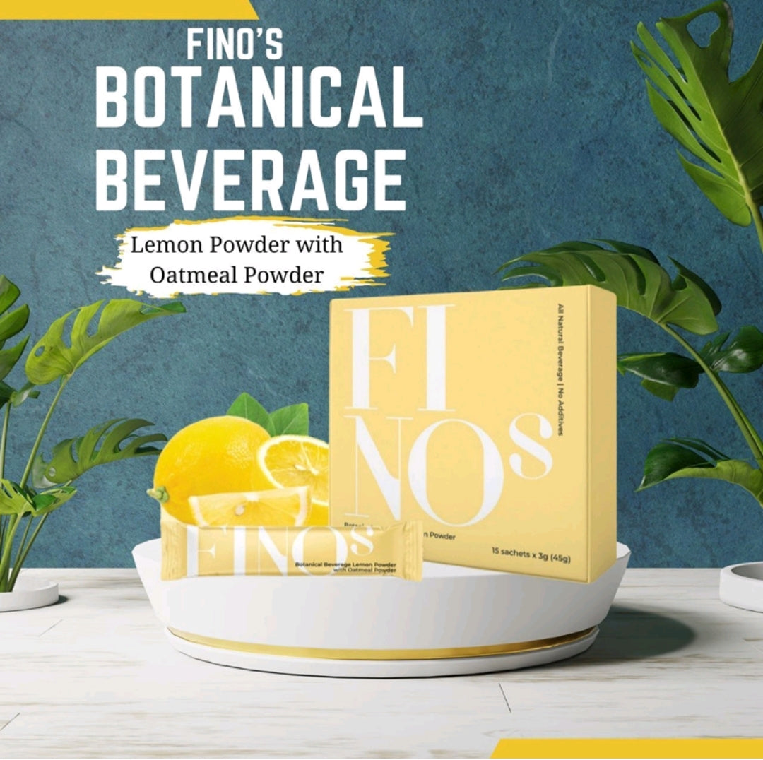 FINOS Botanical Lemon Powder with Oatmeal Powder🔥FAT BURNING🔥CARBS SUG ...